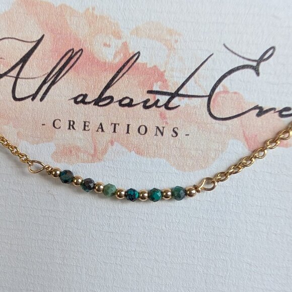 NWT - Gold Fill Chrysocolla Bracelet - Picture 5 of 5